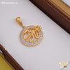 Freemen Om with Trishul Premium Pendant for Chain - FMG308
