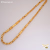 Freemen Stylish Ring Simple pipe Golden Chain for Men - FM299