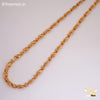 Freemen Stylish Leaf Ring Golden Chain for Men - FM297