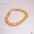 Freemen Gold Plated Nice Double Ring Leaf Bracelet  - FMG305