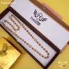 Freemen Brown Gold Plated Rudraksha Mala With Diamond - FMG322