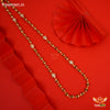 Freemen Brown Gold Plated Rudraksha Mala With Diamond - FMG322