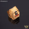 Freemen Fantastic Shiva Small Gold Plated Ring - FMG336