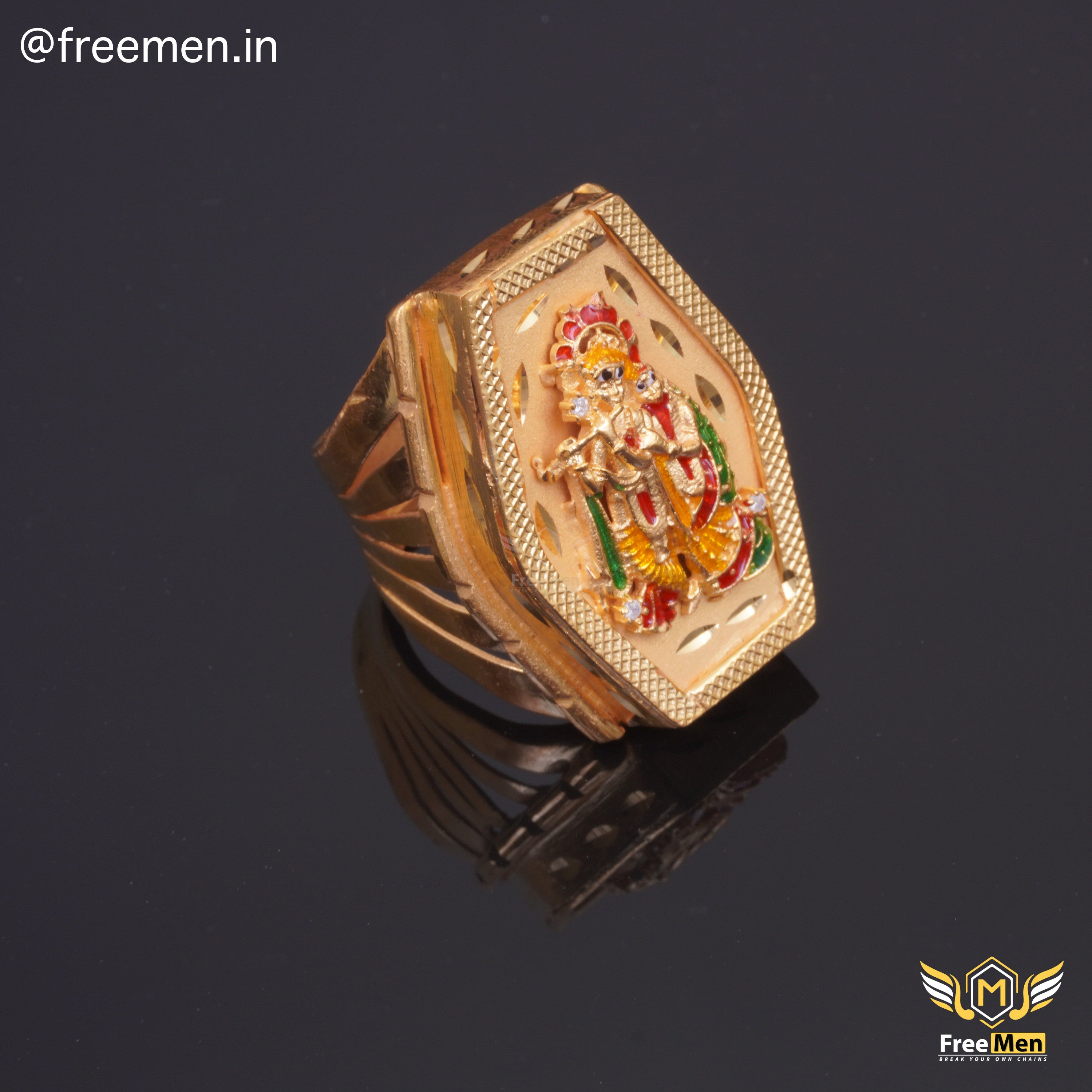 Lord Sri Krishna Finger Ring : Amazon.in: Jewellery