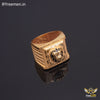 Freemen Fantastic Lion Face Gold Plated Ring for Men - FMG332